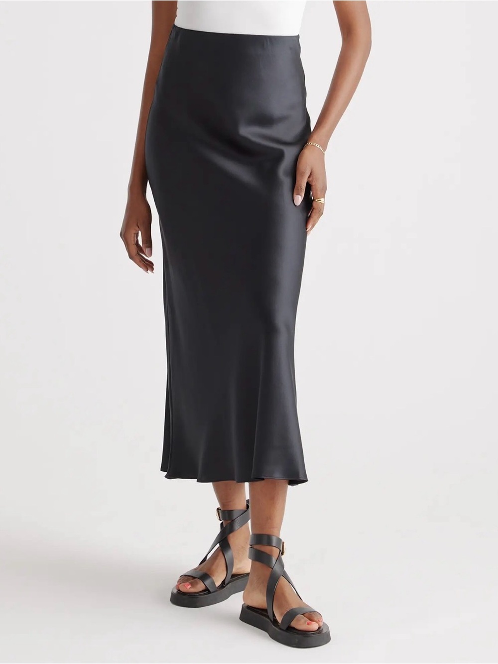 Quince 100% Washable Silk Maxi Skirt